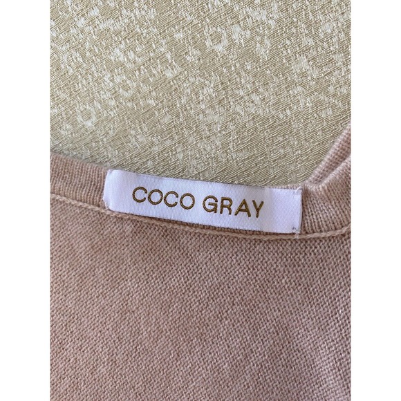 COCO GRAY Exclusive 100% Cashmere Pullover Poncho Sweater Peachy pink One Size - Picture 7 of 10